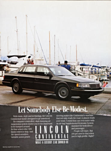 1992 Lincoln Ad-01